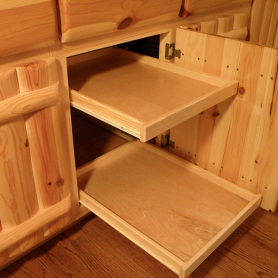 High-quality wood custom cabinets