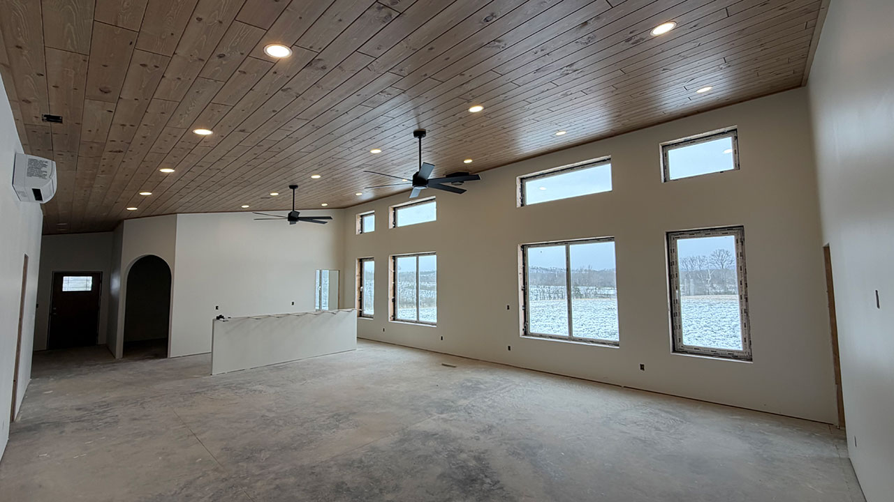 Pastured Homestead Finished Ceiling