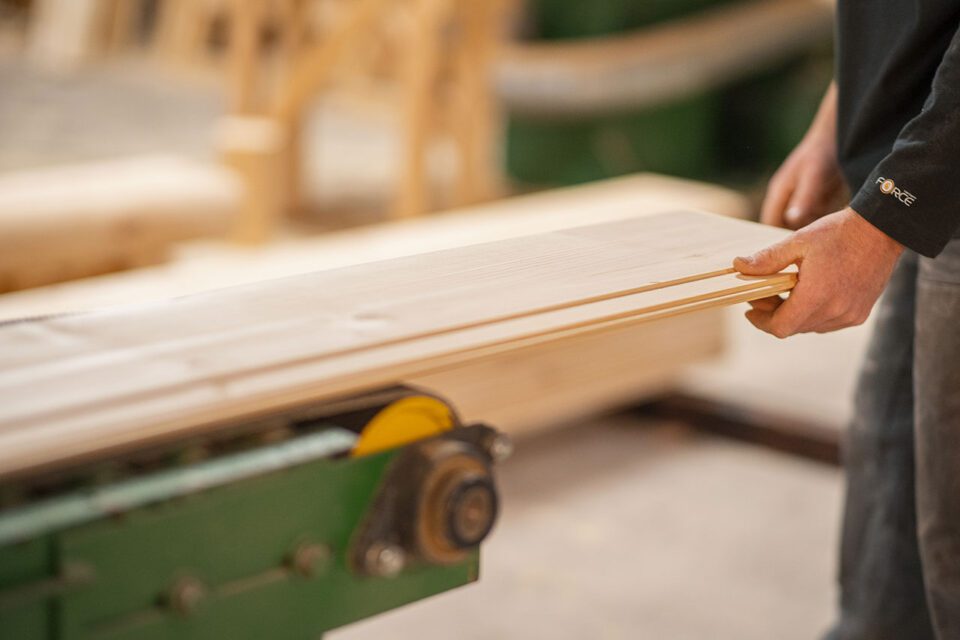 Adding the rabbet to a shiplap board