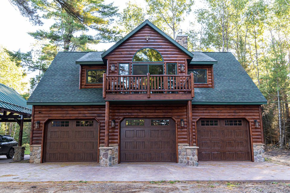 Custom Exterior Log Siding