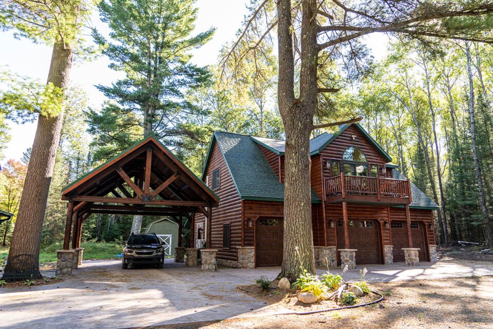 Enjoy the beauty of a real log home, with the comforts of a modern build.  