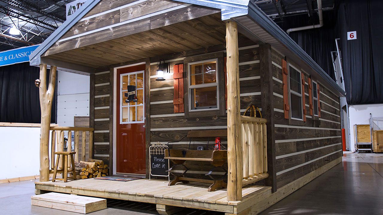 Furnished tiny cabin at home show video cover