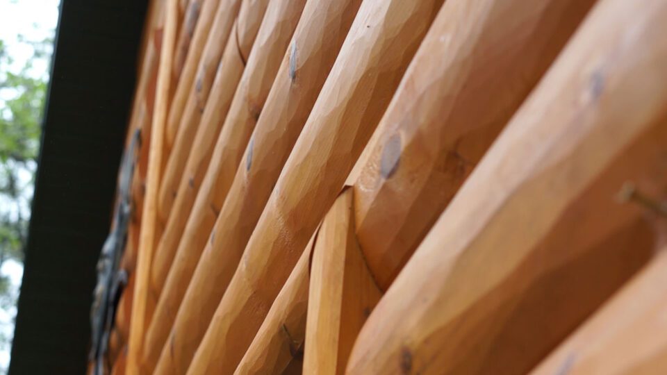 Hewn Log Siding