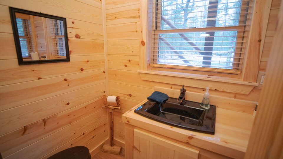 Knotty Pine Bathroom