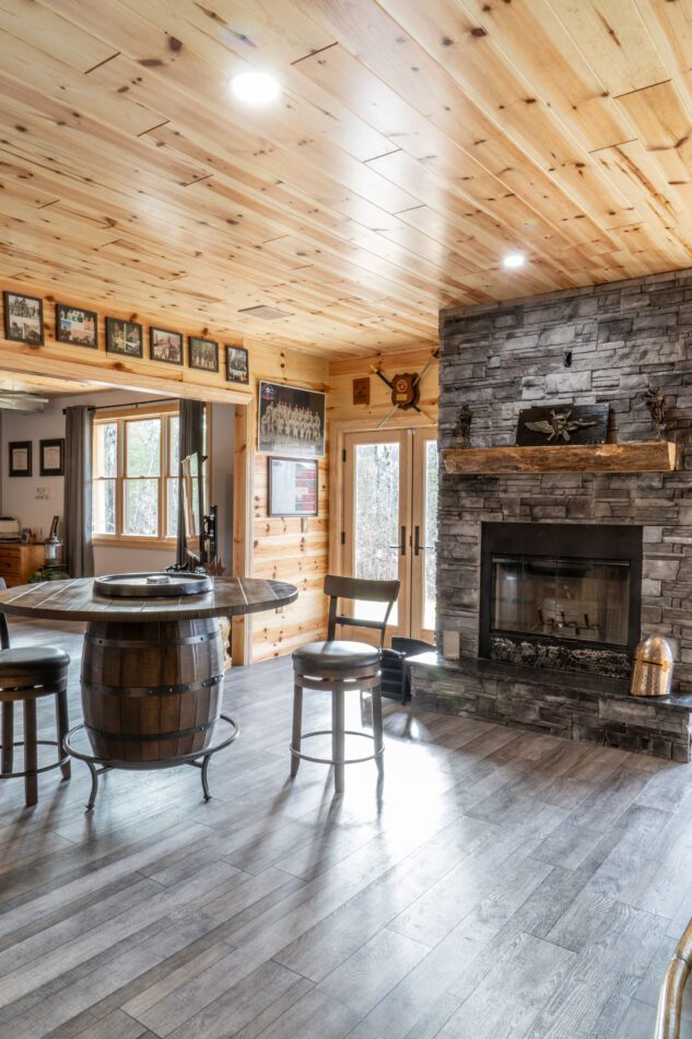 Knotty Pine Paneling