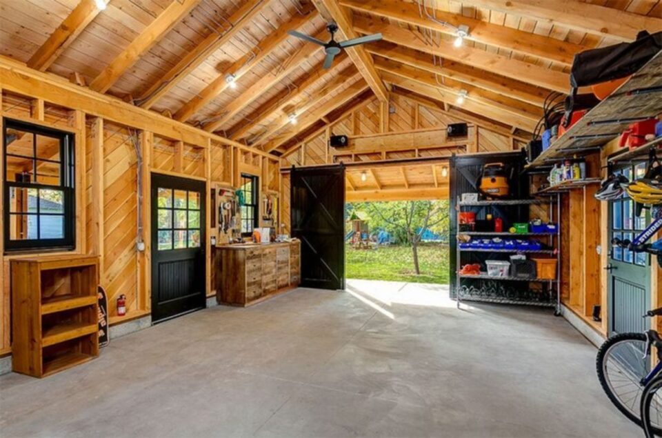 Large Garage Man Cave for Work
