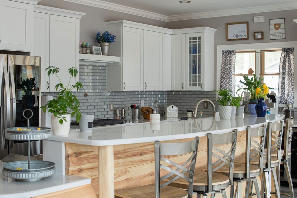 Log Home Kitchen