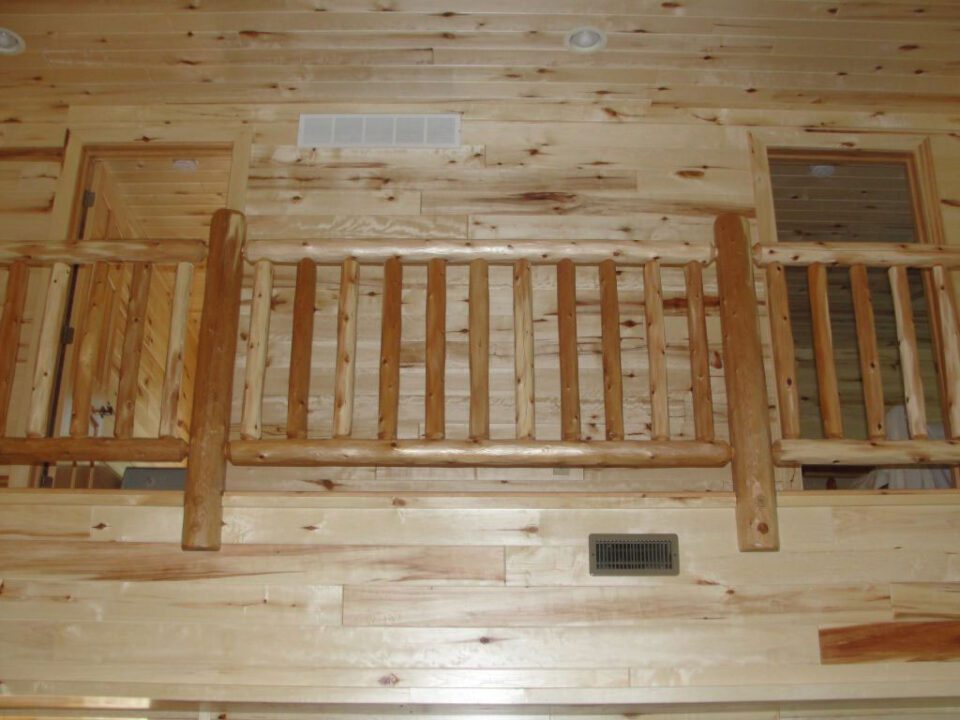 Log Railing Posts