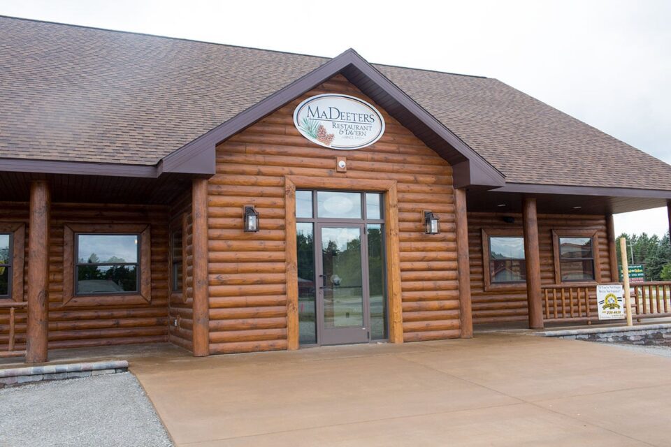 Ma Deeters rustic 3x8 half log siding exterior