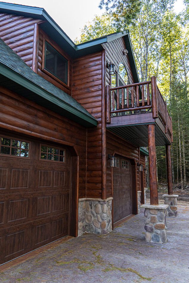 Our exterior log paneling products are lower maintenance