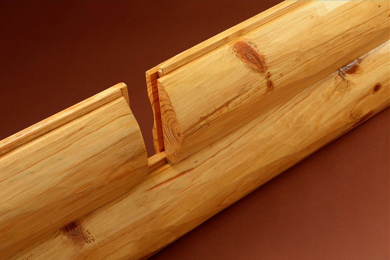 Tongue and groove and end-matched log siding