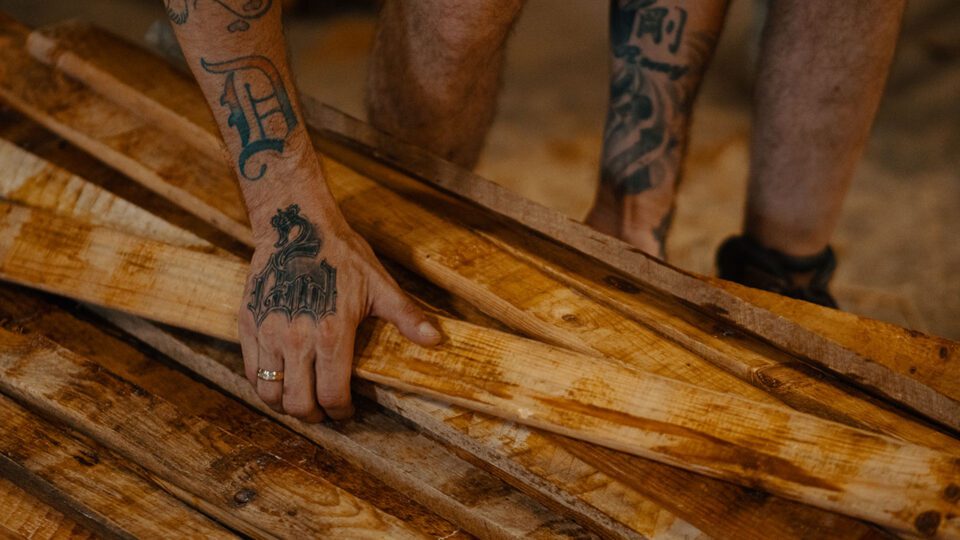 White pine lumber
