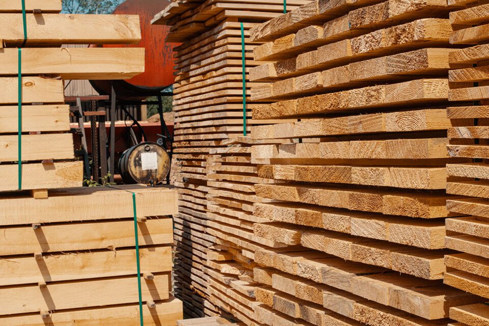 White pine lumber