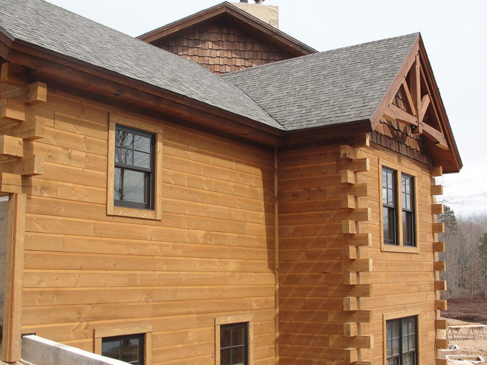Adirondack band sawn face siding
