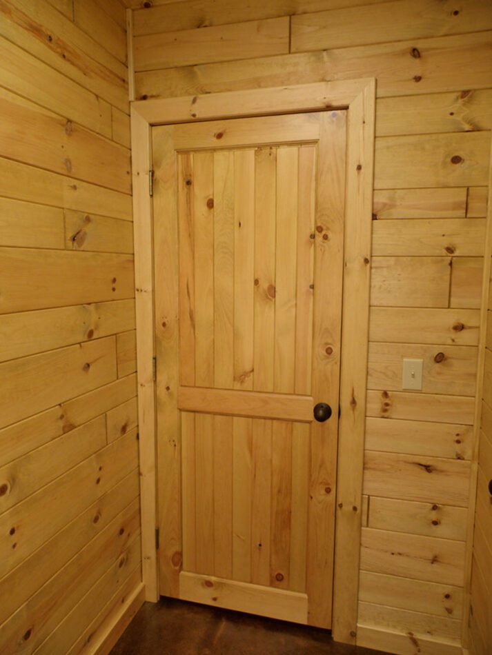 Doors made with our knotty pine paneling